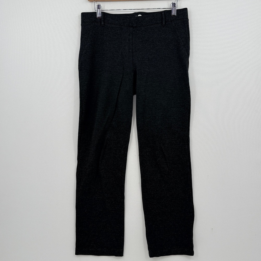Betabrand Ponte Knit Trousers Women Medium Petite Straight Leg Business Office